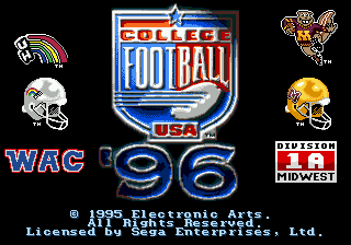 College Football USA 96