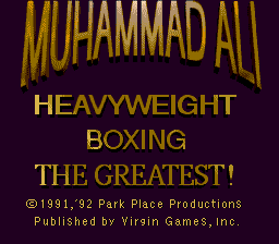 Muhammad Ali Heavyweight Boxing