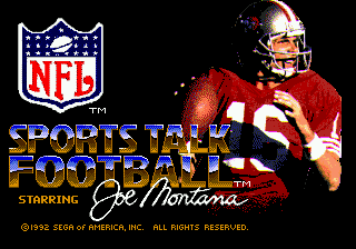 NFL Sports Talk Football '93 Starring Joe Montana