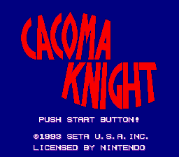 Cacoma Knight in Bizyland