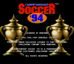 Championship Soccer '94